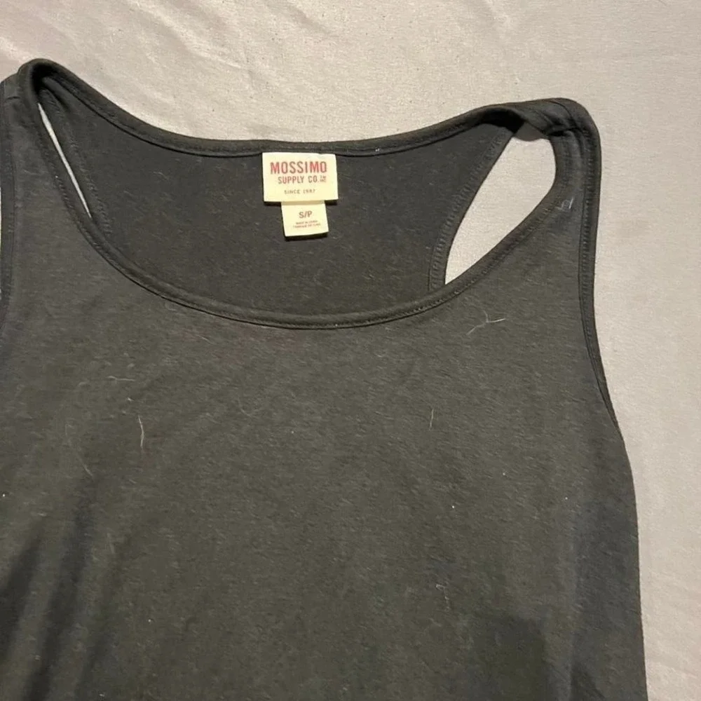Mossimo Supply‎ Co Womens Small Black Racerback Tank Top Solid Cotton Blend S